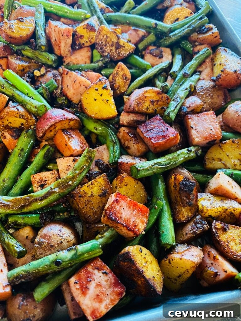 Blackstone Ham Potatoes and Green Beans