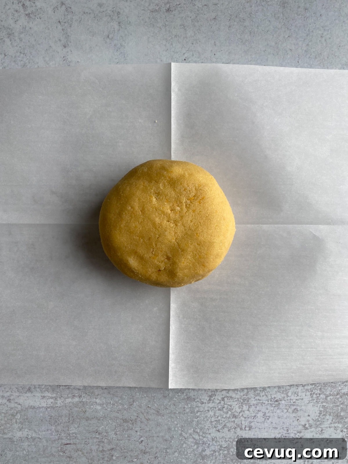 Italian fig cookie dough shaped into a ball.