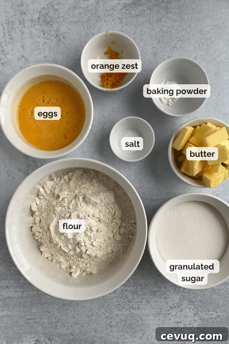 Recipe ingredients for Italian fig cookies recipe.