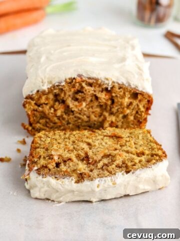 Carrot cake loaf