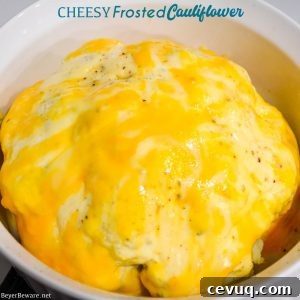 Cheesy Frosted Cauliflower