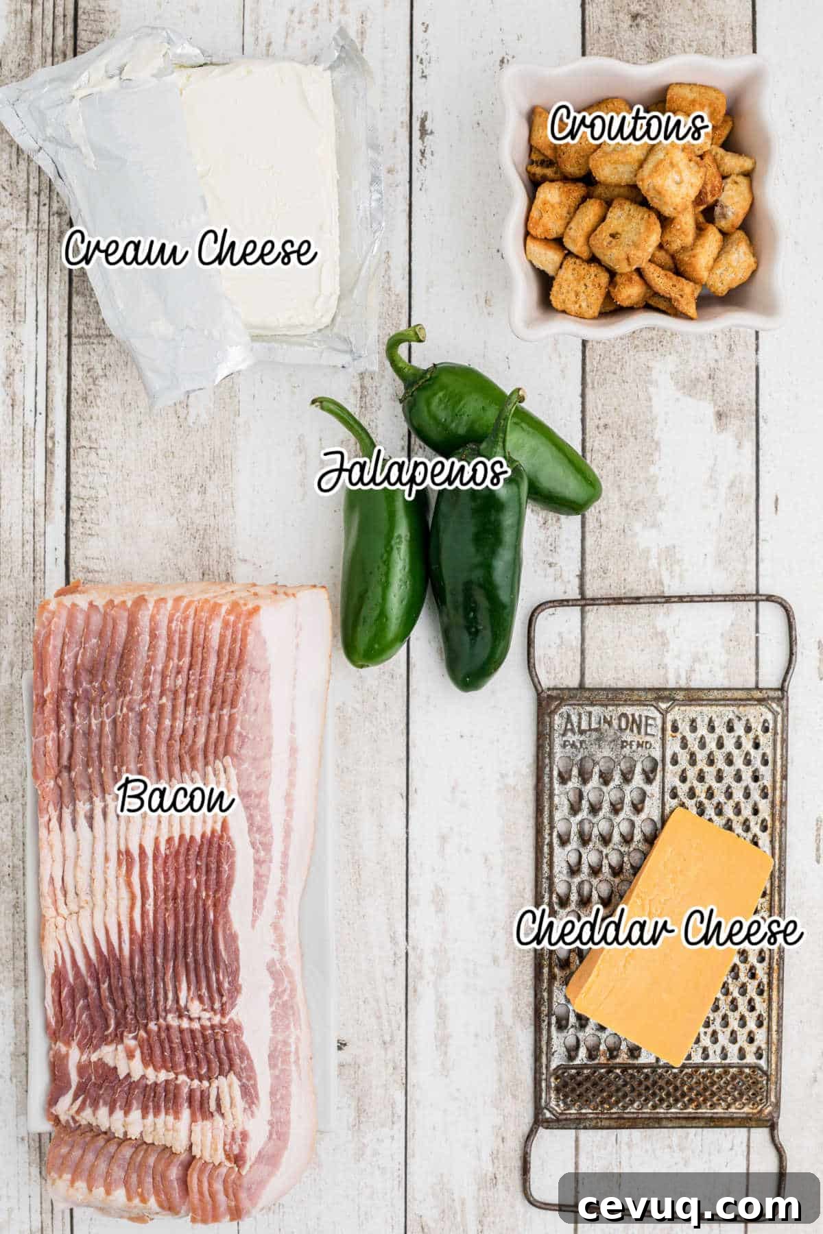 Ingredients Laid out for what is needed to make Smoked Jalapeno poppers.